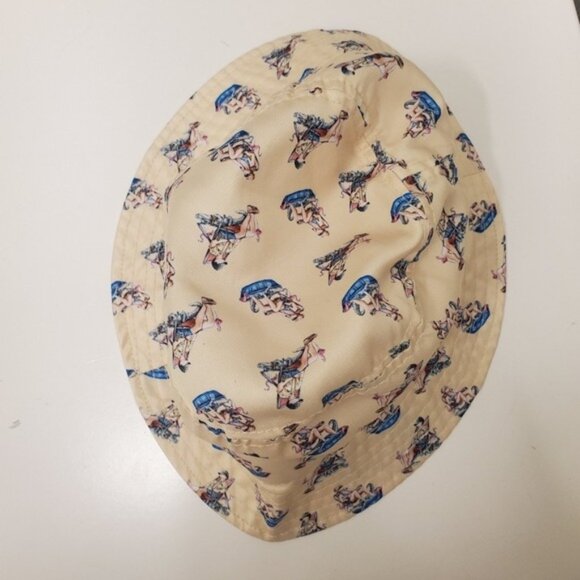 Handmade Bucket Hat Florida Theme Loungechair Drink - Picture 3 of 13